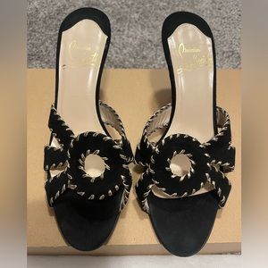 Christian Louboutin Suede Slides